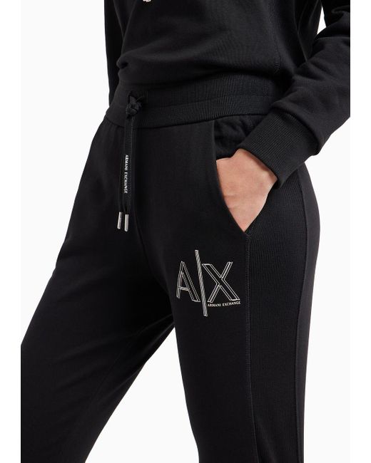 Armani Exchange Black Asv Jogger Trousers