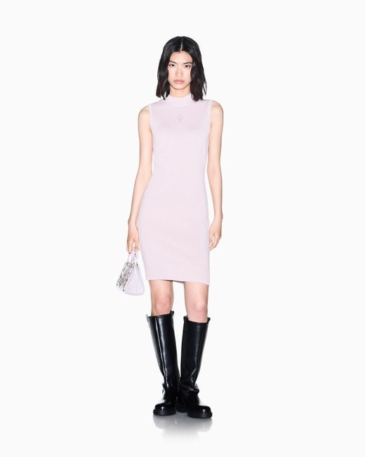 ARMANI EXCHANGE Pink Slim Fit Dress