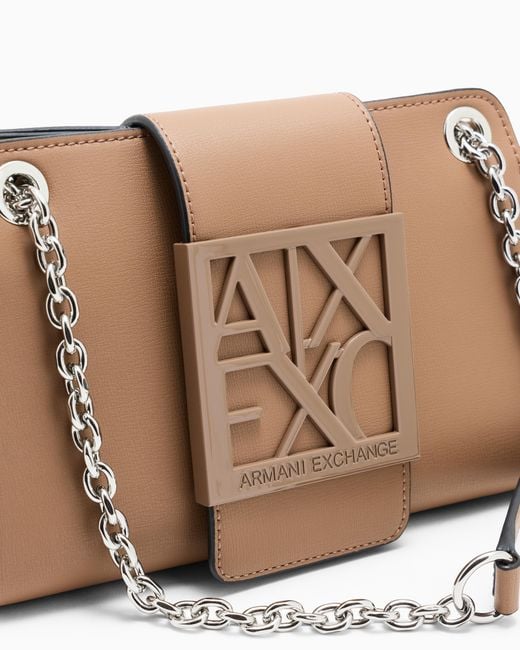 ARMANI EXCHANGE Brown Zebra Mini Bag