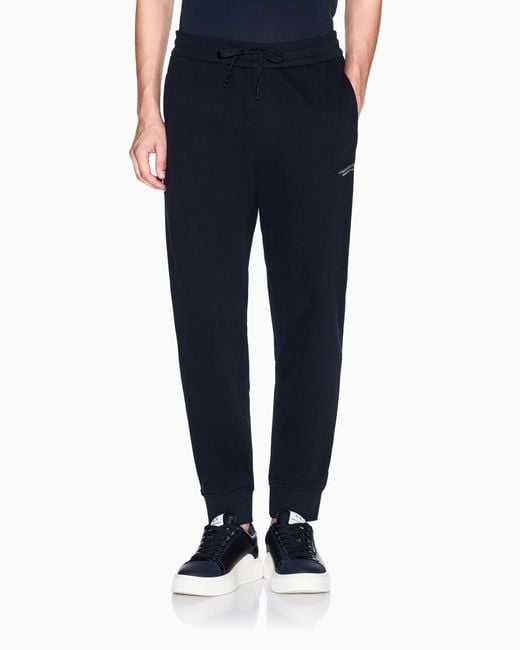 ARMANI EXCHANGE Blue Regular Fit Trousers for men