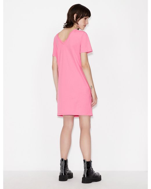 armani exchange pink dress