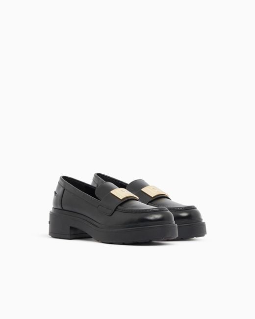 ARMANI EXCHANGE Black Loafer