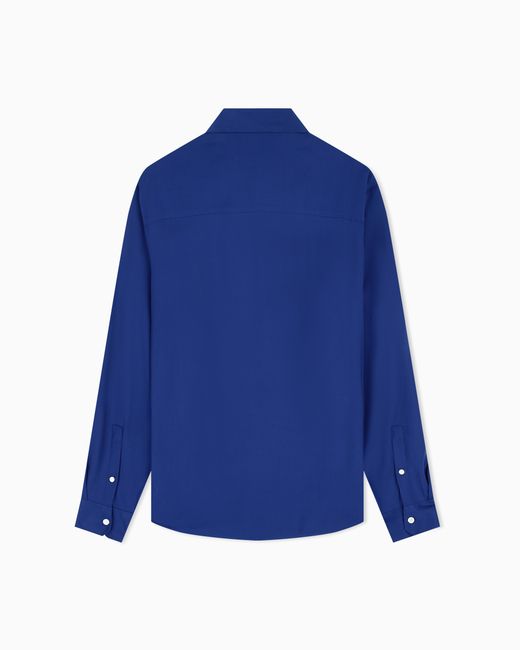 ARMANI EXCHANGE Blue Oversized Shirt for men