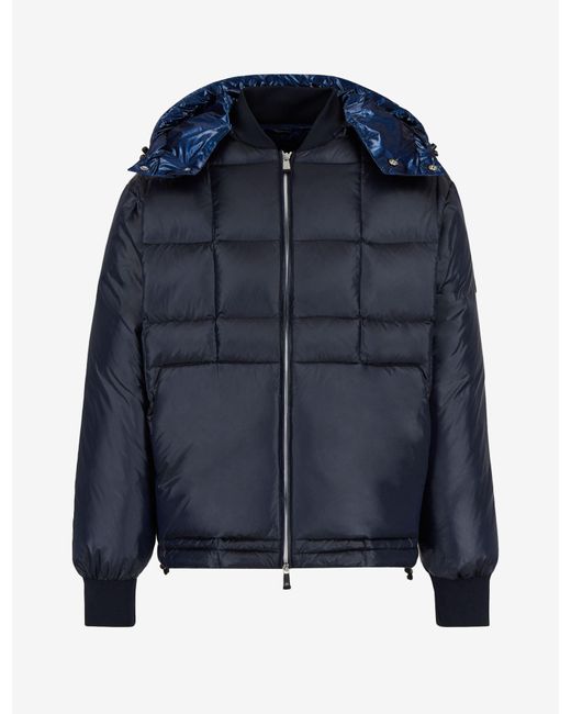 armani blue puffer jacket