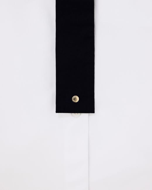 ARMANI EXCHANGE White Regular Fit Shirt Cotton Popeline