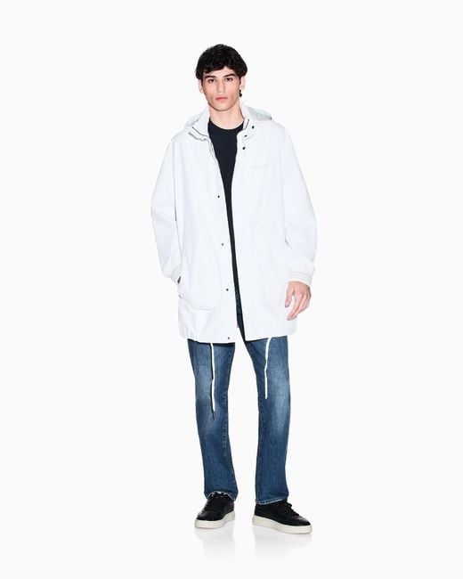 ARMANI EXCHANGE Baumwoll-T-Shirt Mit Used-Effekt in Blue für Herren