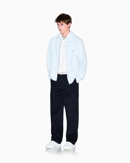 ARMANI EXCHANGE White Cotton Denim Jacket for men