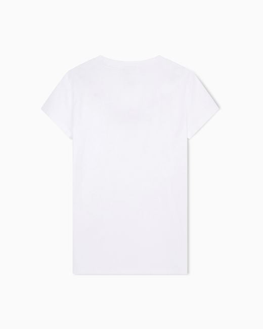ARMANI EXCHANGE White Slim Fit T-Shirt