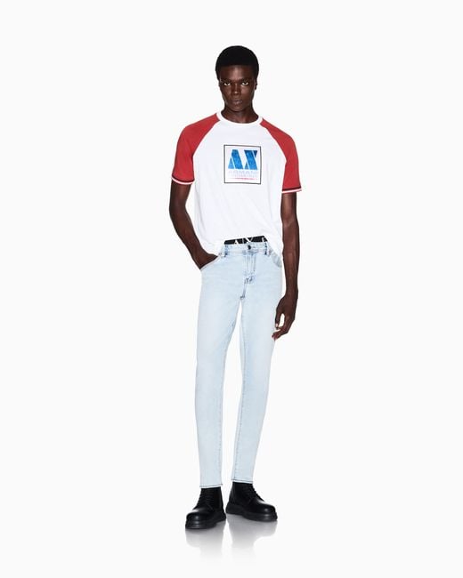 ARMANI EXCHANGE Red Regular T-Shirt for men