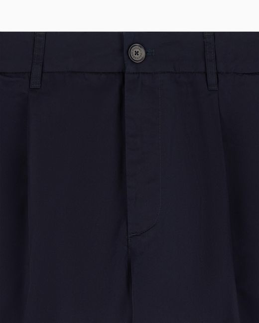 ARMANI EXCHANGE Blue Cotton Bermuda Shorts for men