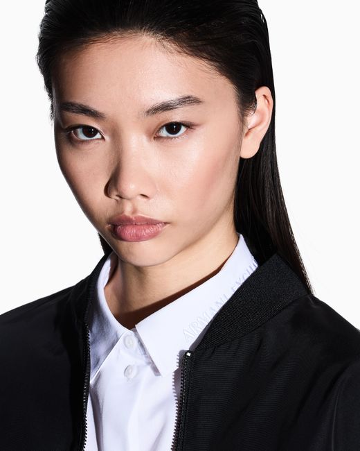 Blouson Ottoman Zippé ARMANI EXCHANGE en coloris Blue