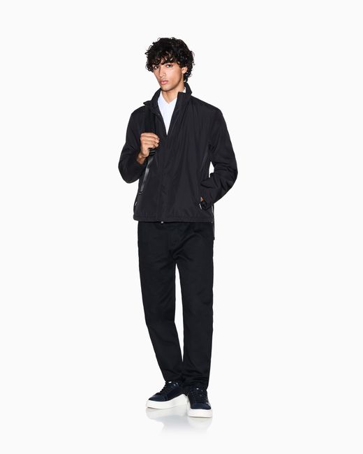 ARMANI EXCHANGE Blue Full Zip Jacket With Pockets for men
