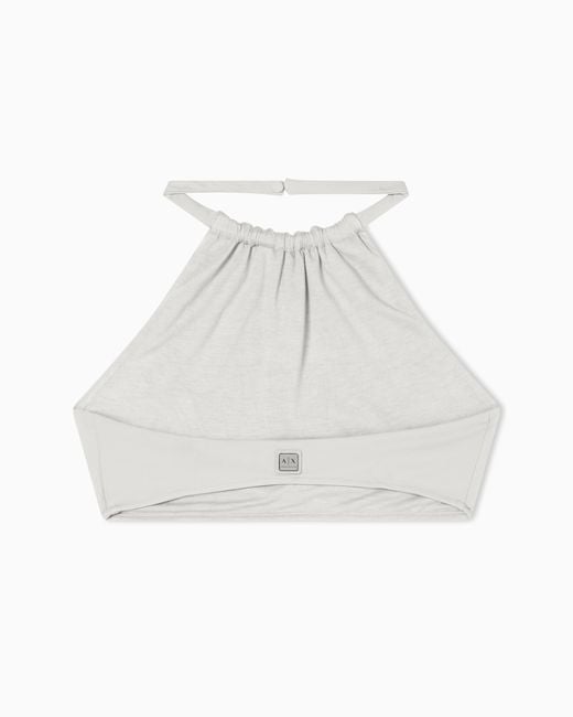 ARMANI EXCHANGE White Cropped Top