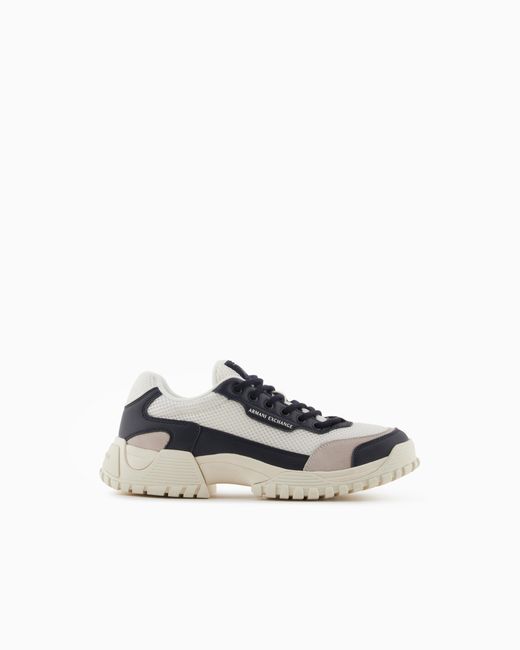 Baskets Bicolores Avec Semelle Adhérente ARMANI EXCHANGE pour homme en coloris White