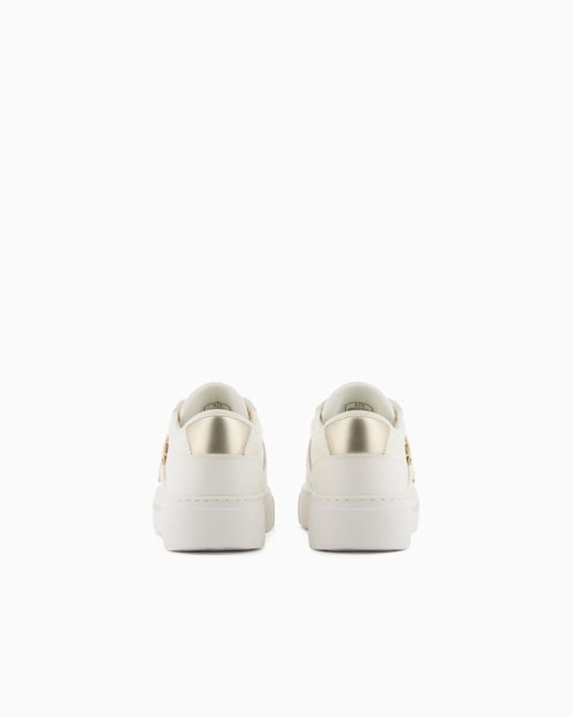 ARMANI EXCHANGE White Minimal Chic Sneakers