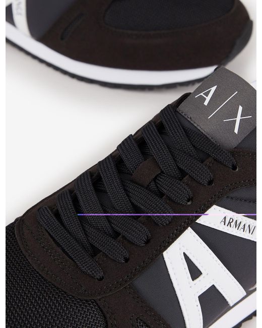 armani exchange black shoes