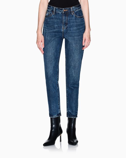 Vaqueros Boyfriend De Mezclilla Rígida ARMANI EXCHANGE de color Blue