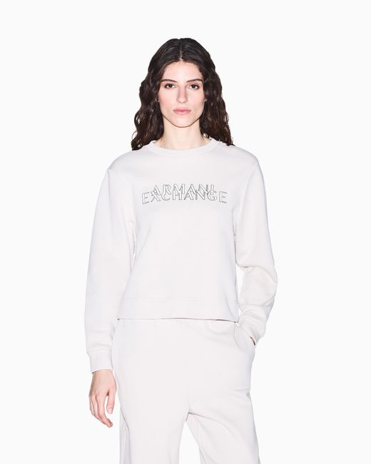ARMANI EXCHANGE White Sweatshirt