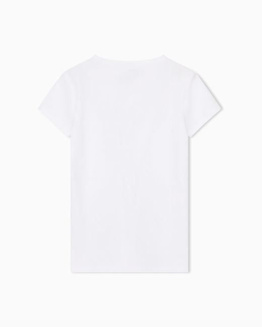 ARMANI EXCHANGE White Slim Fit T-Shirt