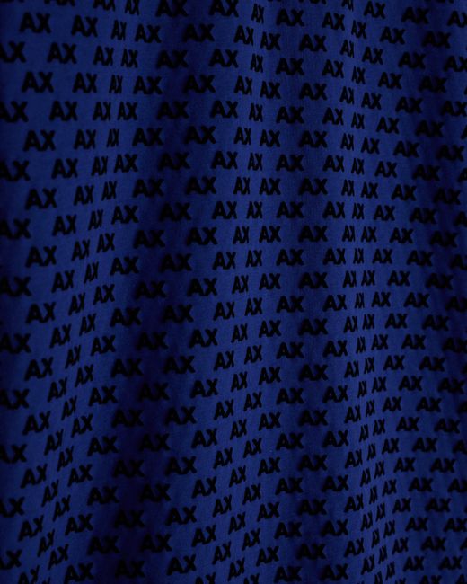 ARMANI EXCHANGE Blue Regular Fit Polo Shirt for men