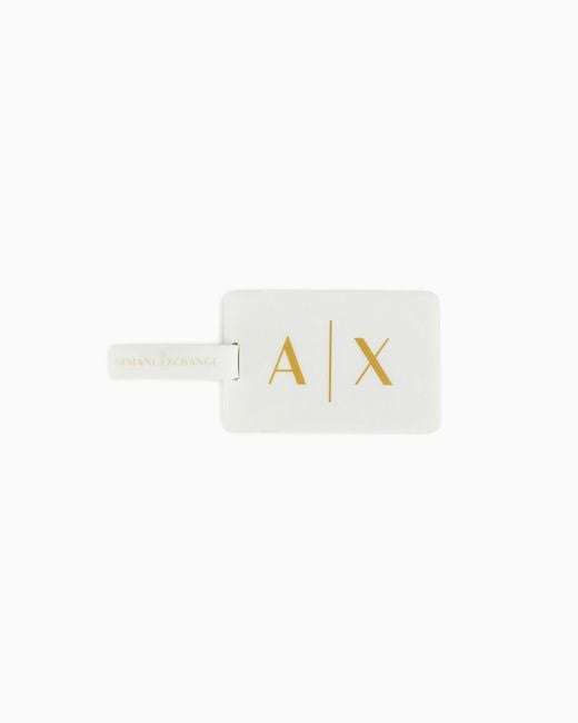 ARMANI EXCHANGE White Three-Hand Silicone Watch And Luggage Tag Gift Set