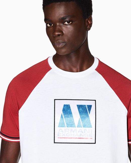 ARMANI EXCHANGE Red Regular T-Shirt for men