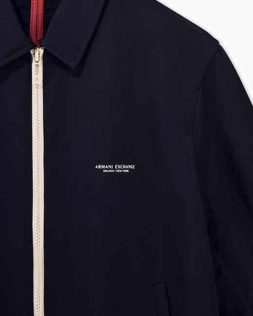 ARMANI EXCHANGE Blue Blouson Jacket for men