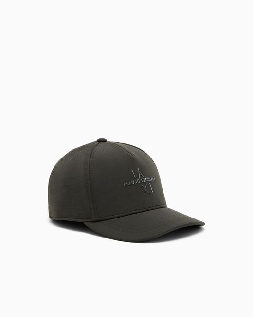 ARMANI EXCHANGE Green Cap With Visor And Logo for men