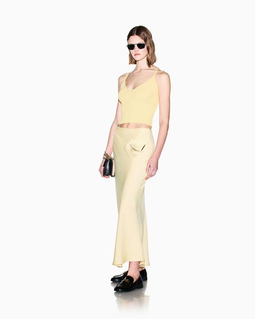 ARMANI EXCHANGE Natural Long Flowing Skirt