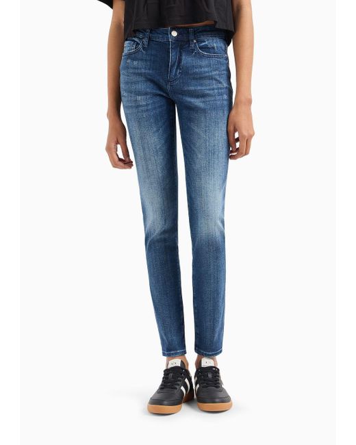 Jeans Super Skinny di Armani Exchange in Blue