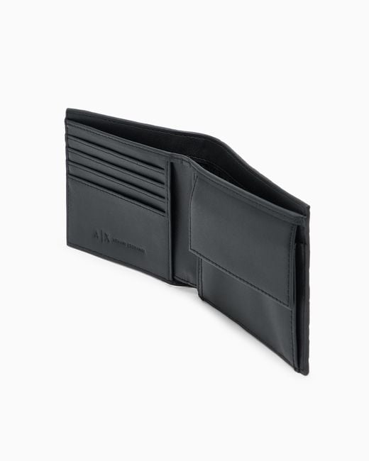 ARMANI EXCHANGE Black Book Wallet for men