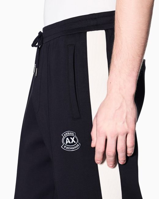ARMANI EXCHANGE Blue Jogger Trousers for men