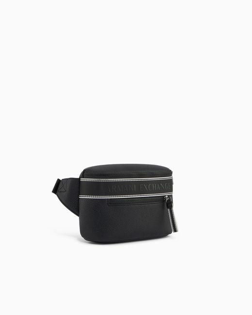 ARMANI EXCHANGE Black Waistbag With Outer Coating for men