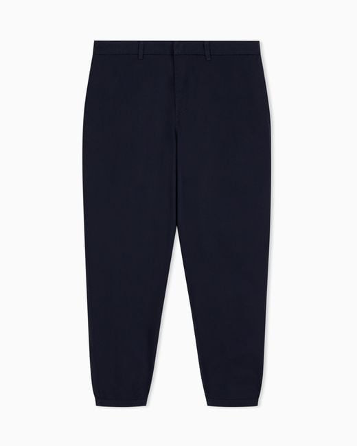 ARMANI EXCHANGE Blue Cotton Trousers for men