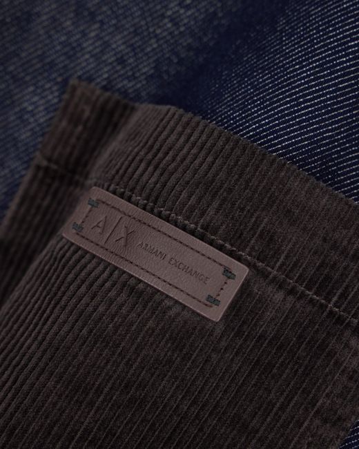 ARMANI EXCHANGE Blue Oversized Shirt for men