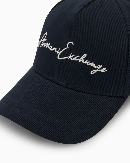 ARMANI EXCHANGE Blue Baseball Cap for men