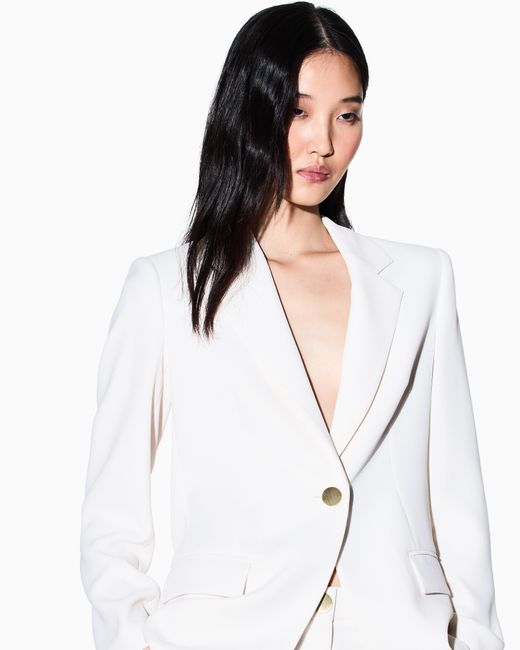 ARMANI EXCHANGE White Crepe Jacket