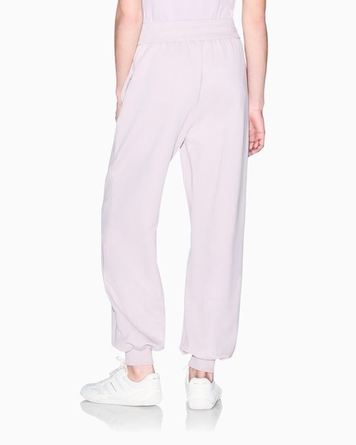 ARMANI EXCHANGE Pink Regular Fit Trousers Cotton French Terry