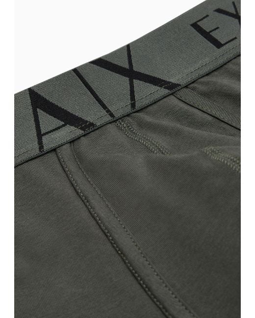 Armani Exchange Boxershorts Aus Stretch-stoff in Black für Herren