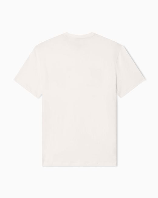 ARMANI EXCHANGE White Slim Fit Cotton T-Shirt for men