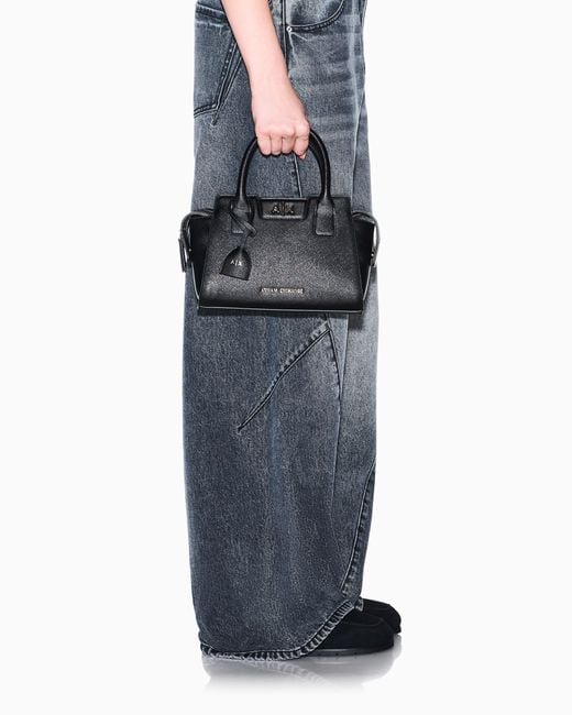ARMANI EXCHANGE Black Tote Bag