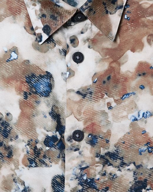 ARMANI EXCHANGE White Viscose Twill Shirt for men
