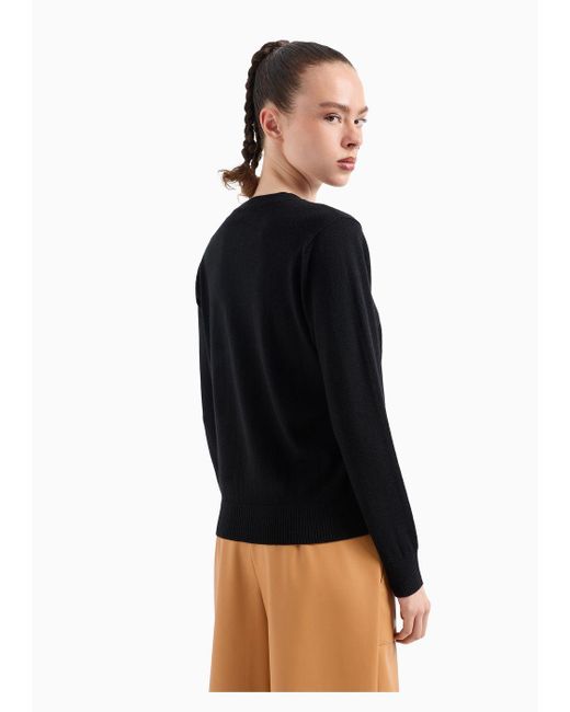 Armani Exchange Black Sweaters