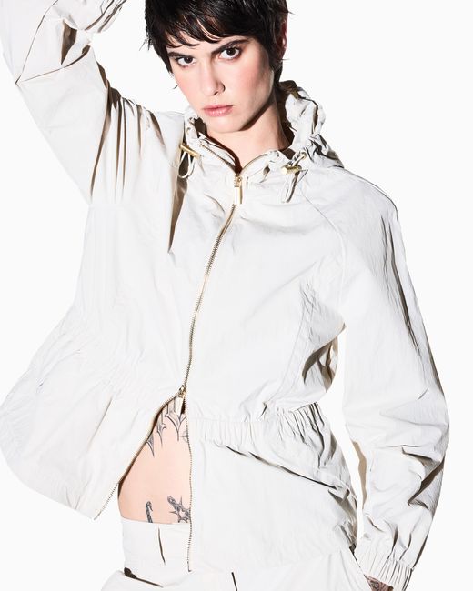 ARMANI EXCHANGE White Regular Fit Blouson Jacket