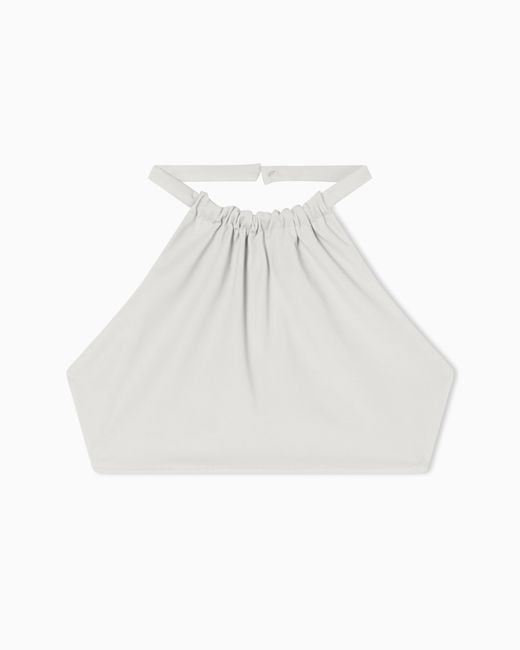 ARMANI EXCHANGE White Cropped Top