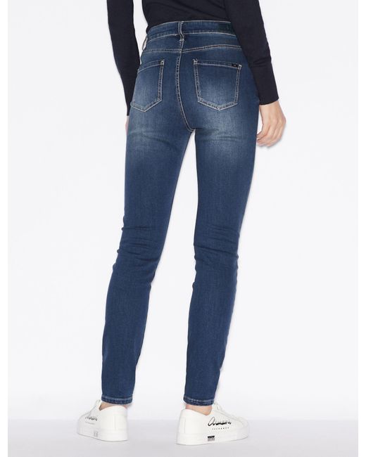 armani high waisted skinny jeans