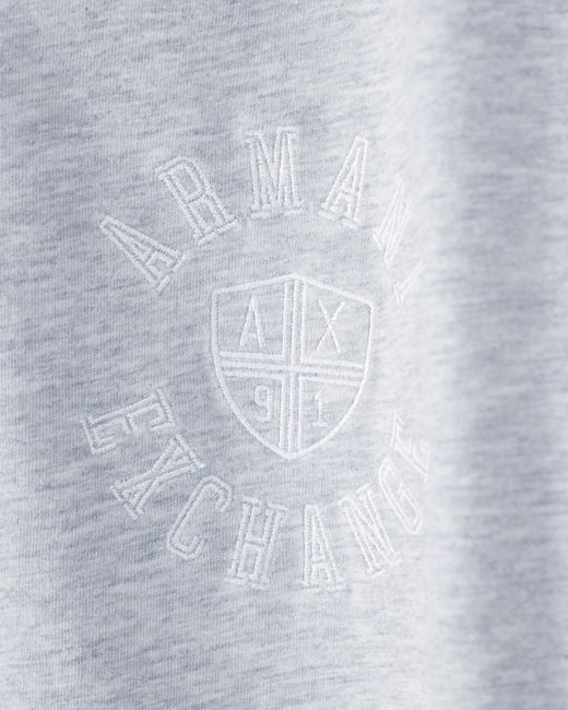 ARMANI EXCHANGE White Regular Fit T-Shirt Cotton Jersey