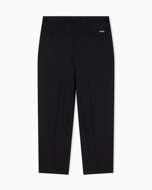 ARMANI EXCHANGE Black Classic Trousers for men