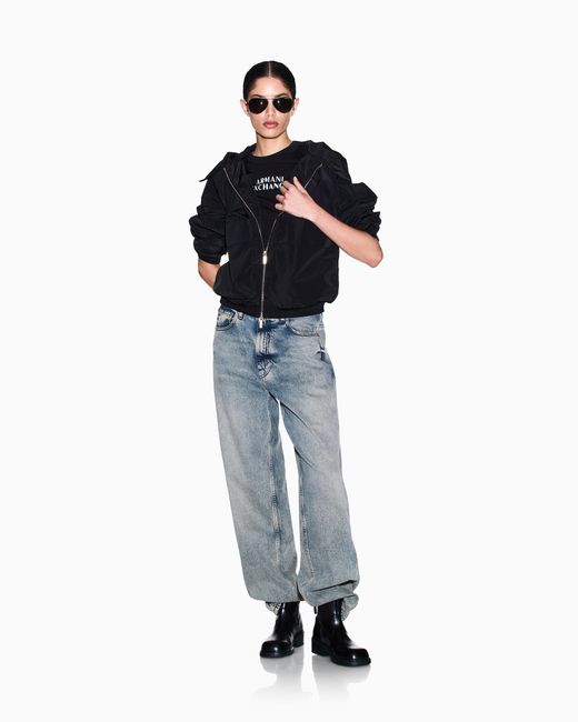 ARMANI EXCHANGE Black Regular Fit T-Shirt