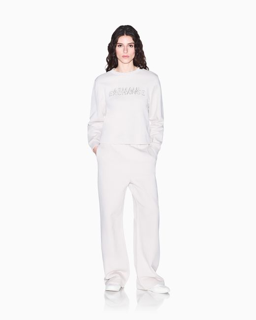 ARMANI EXCHANGE White Sweatshirt